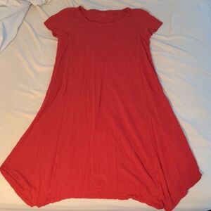 Eileen Fisher red knit dress